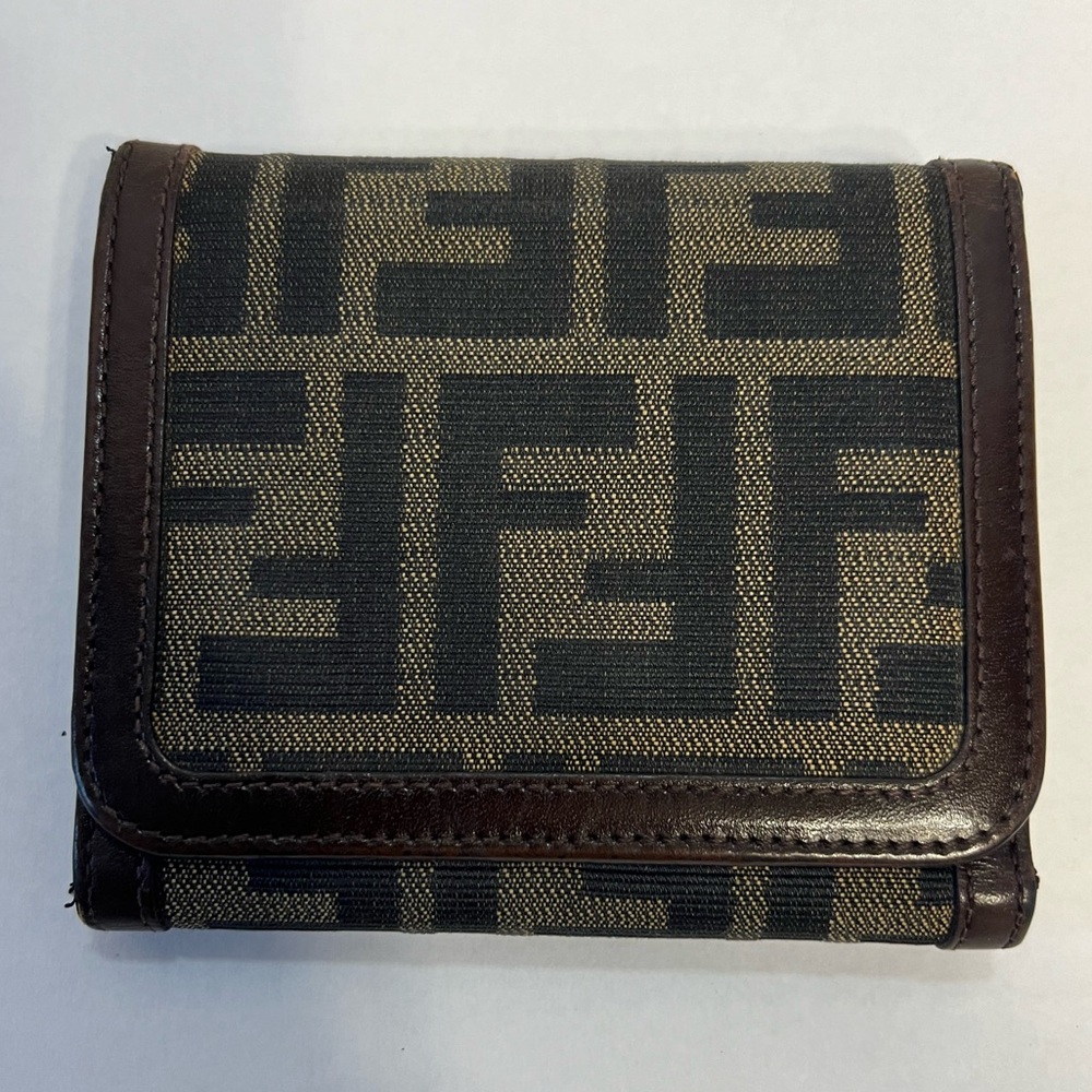 FENDI Zucca Trifold compact,‎ Wallet